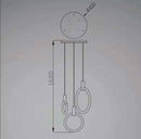 Suspension design cercle éclairé scandinave