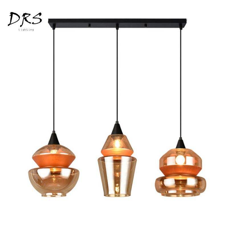 pendant light brown smoked glass design in several shapes