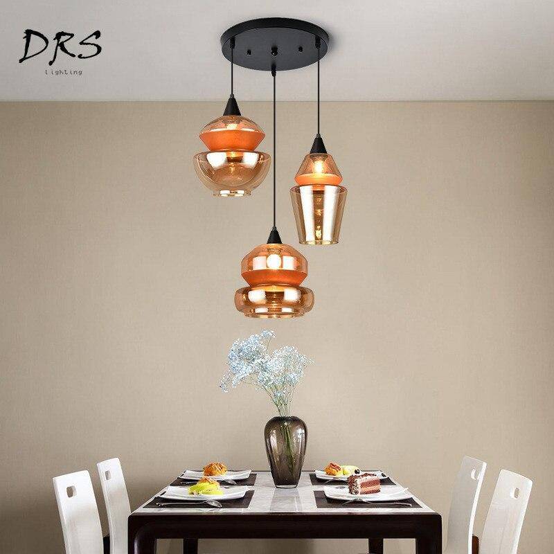 pendant light brown smoked glass design in several shapes