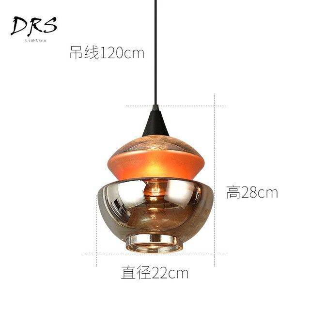 pendant light brown smoked glass design in several shapes