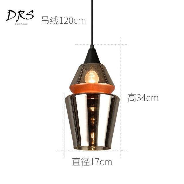 pendant light brown smoked glass design in several shapes