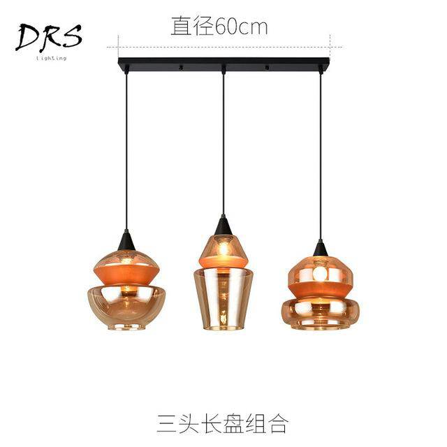 pendant light brown smoked glass design in several shapes