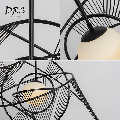 Lustre design cercles imbriqués Deco - vue 4 sur 6