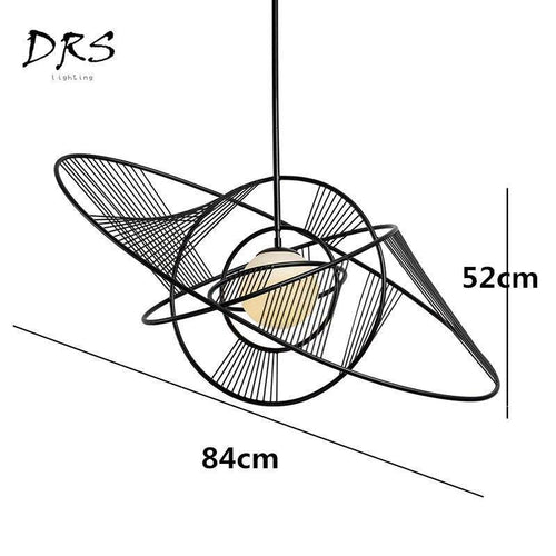 Lustre design cercles imbriqués Deco - vue 6 sur 6