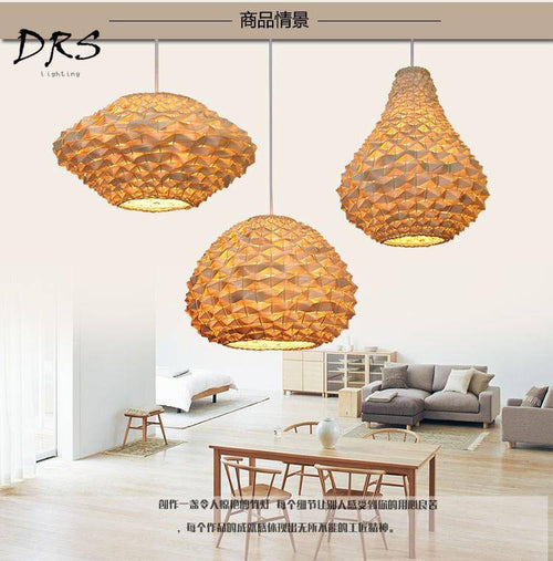 pendant light in Zen bamboo