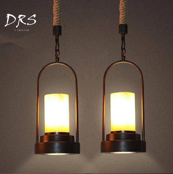 Suspension rustique avec fausse bougie Rural