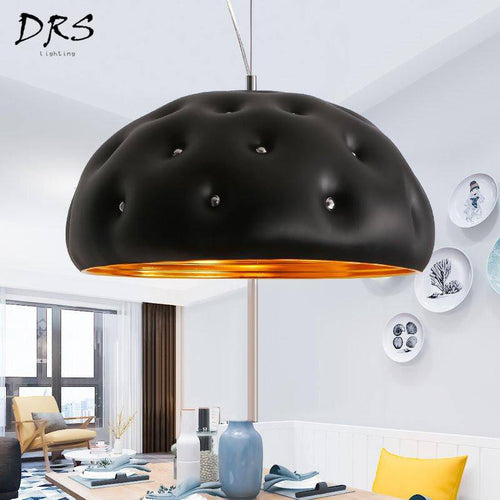 Leather style design chandelier with diamonds
