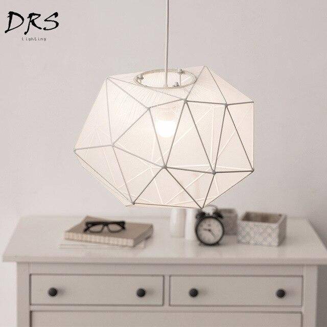 Suspension design LED géométrique en verre Diamant - vue 2 sur 4