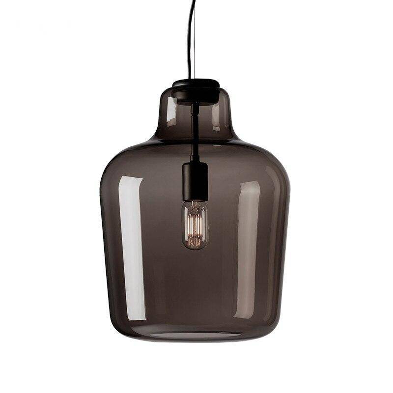 pendant light modern smoked glass LED design