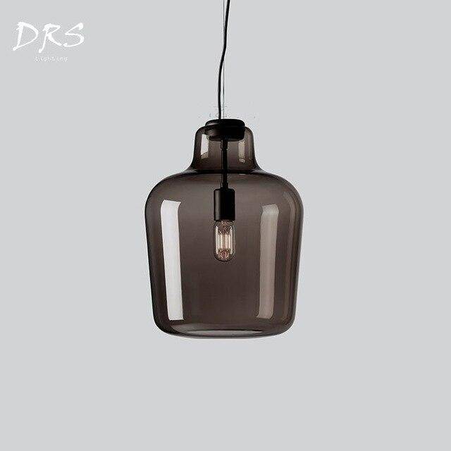 pendant light modern smoked glass LED design