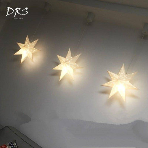 pendant light modern colored star