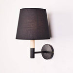 Applique murale moderne LED avec abat-jour triangle en tissu