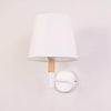 Applique murale moderne LED avec abat-jour triangle en tissu