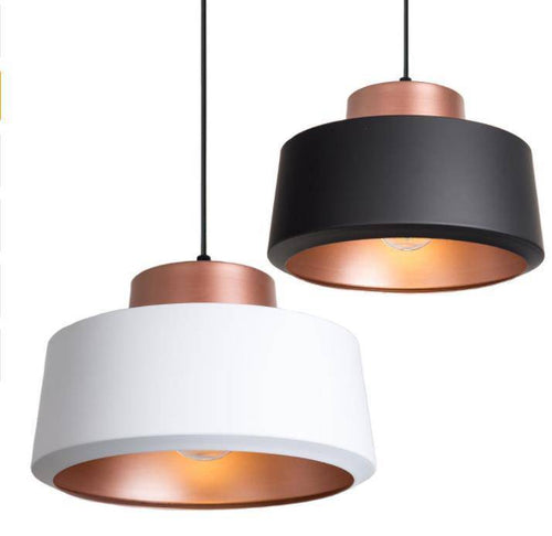 Suspension ronde en aluminium Shade (noir ou blanc)