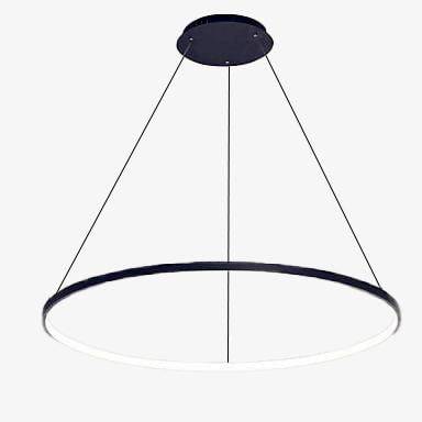 Lustre LED cercle suspendu design 80cm