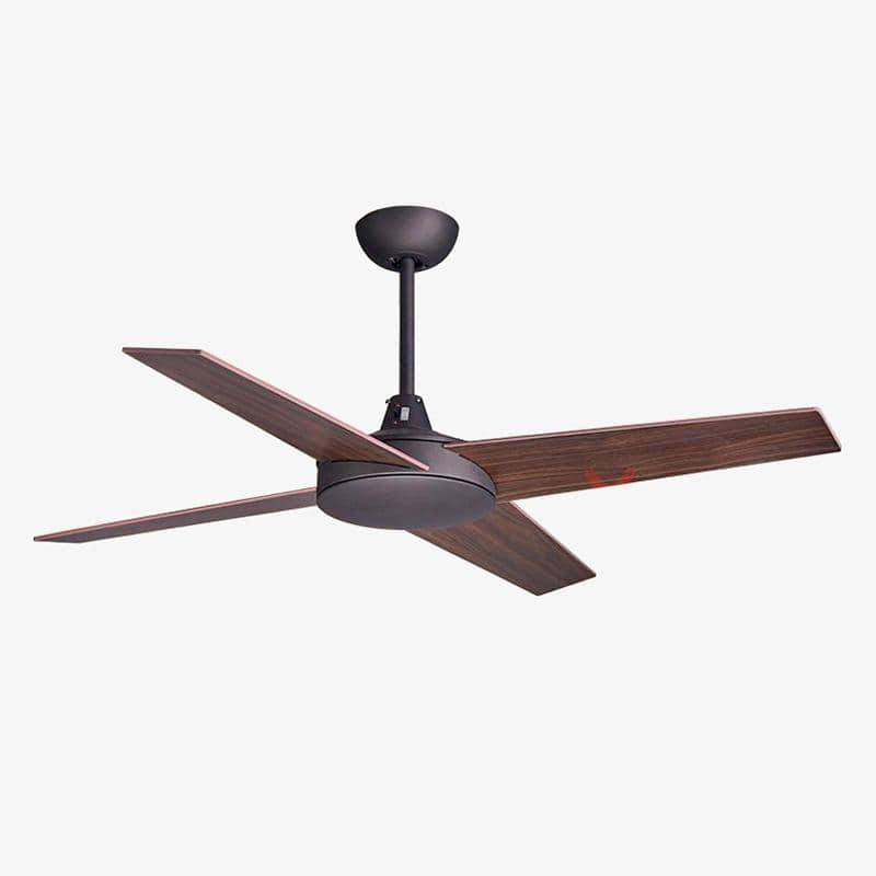 Ceiling fan with 4 wooden wood blades