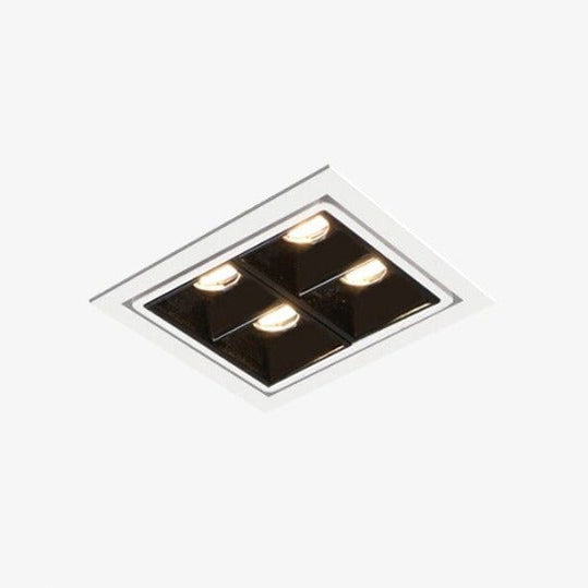 Spot moderne LED carré et angle ajustable à 60° Dina