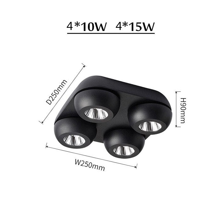 Spot moderne LED intensité d'éclairage réglable dimmable Babi