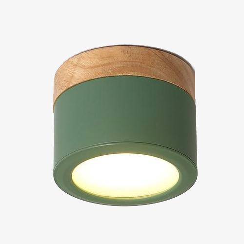 Spotlight modern LED wood and metal coloured Allan