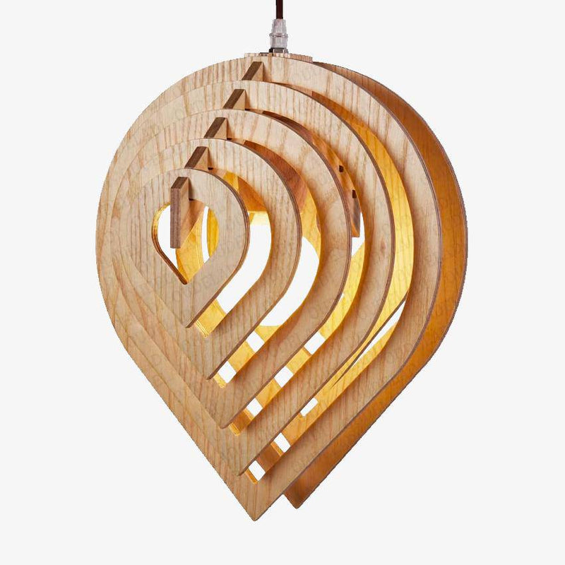 pendant light 3D wooden Nordic