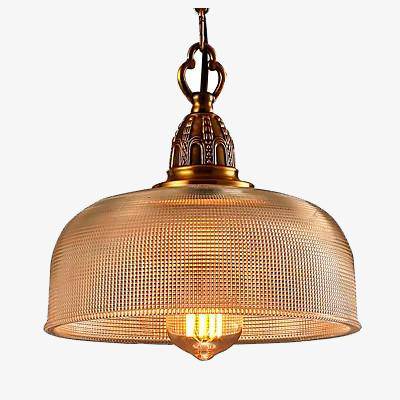 American Industrial LED Golden Antique pendant light