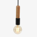 Suspension barre en bois Simple