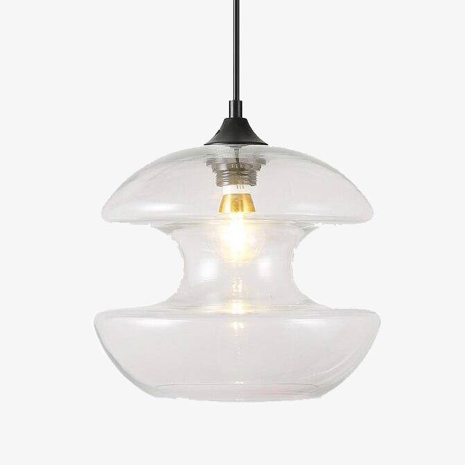 Suspension boule creusée en verre Globe