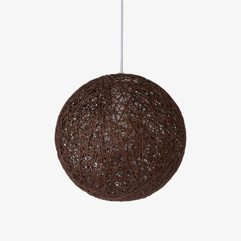 pendant light Wicker paper ball