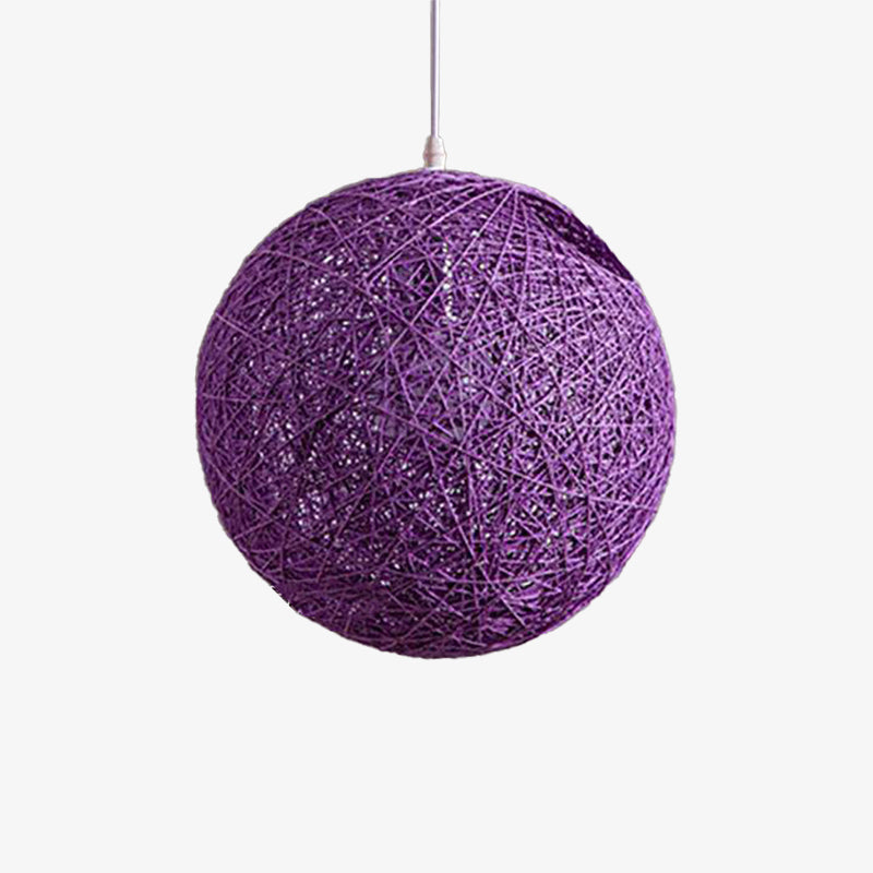 Suspension boule papier Wicker