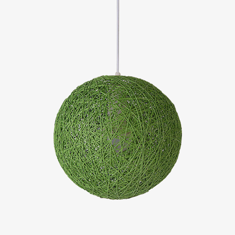 pendant light Wicker paper ball