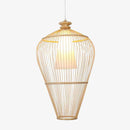 Suspension cage en bambou Simple