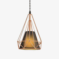 Suspension cage pyramidale vintage