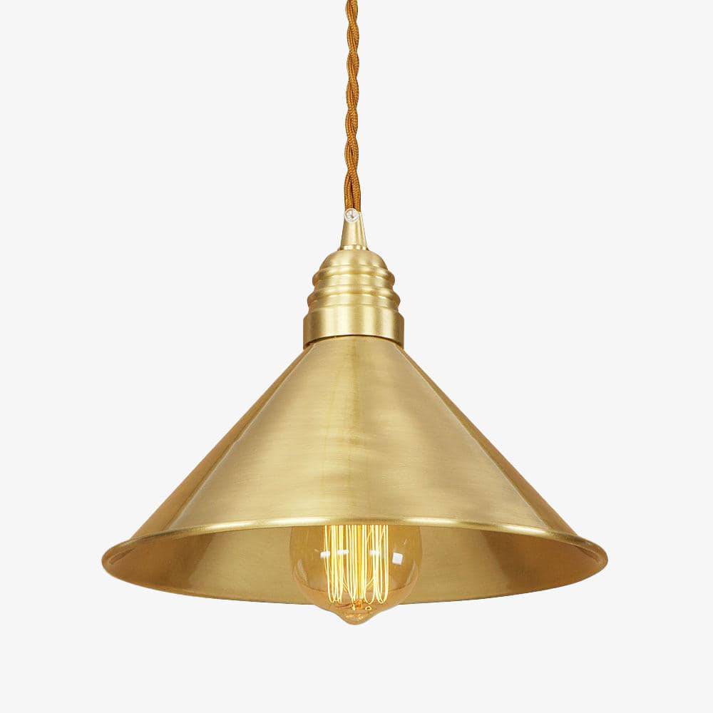 Suspension design à LED avec abat-jour doré Iron Loft