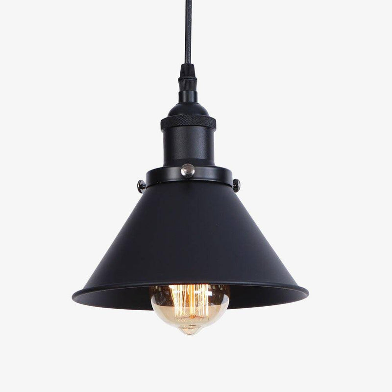 pendant light LED design with lampshade colored metal Loft Industrial