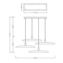 Suspension design à LED avec abat-jours en bois style Nordic