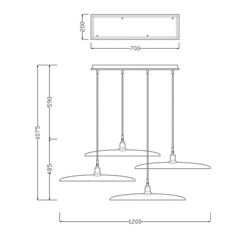 Suspension design à LED avec abat-jours en bois style Nordic