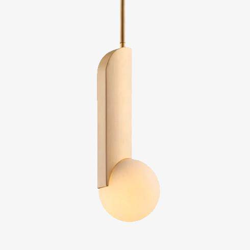 pendant light gold LED design with Brass balls