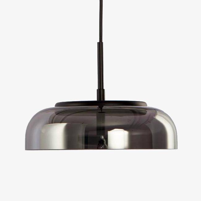 Lámpara de suspensión design Vidrio LED redondo Acero