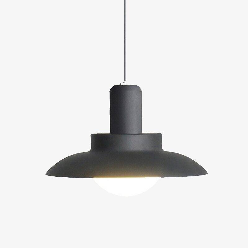 Suspension design avec abat-jour arrondi en métal LED - vue 2 sur 7