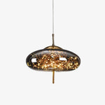 Suspension design avec abat-jour en verre originale Brexie