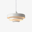 Suspension design avec abat-jour multiple en métal coloré Hirphan