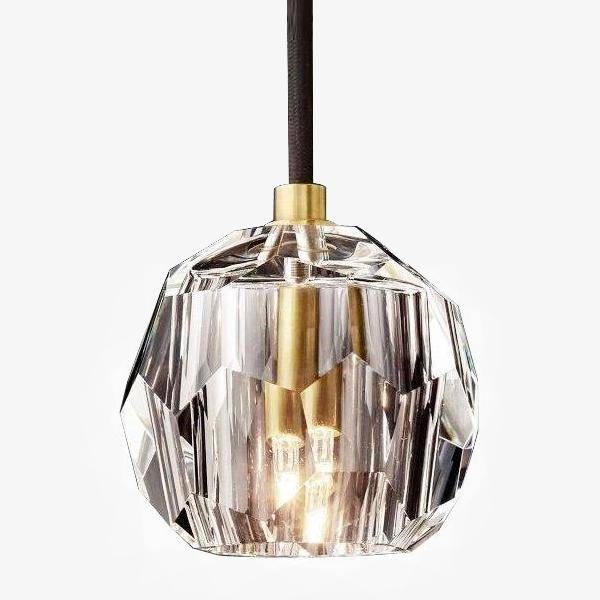 Lámpara de suspensión design Bola de cristal moderna Lujo