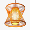 Suspension design cage en bambou Rattan