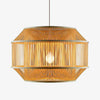Suspension design cage en bambou Zen