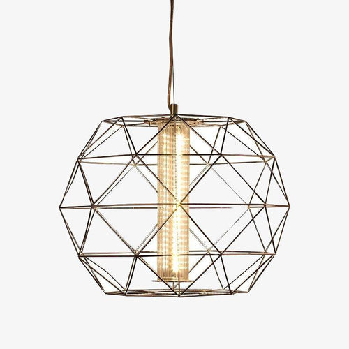 Suspension design cage fine Geometric - vue 2 sur 13