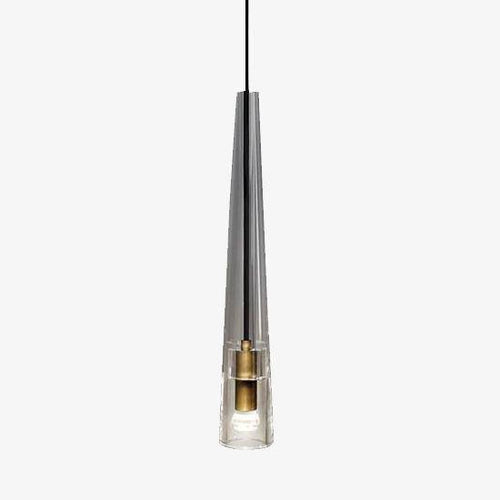 Suspension design cône en verre cristal à LED Luxury - vue 2 sur 5