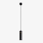 Suspension design cylindre noir à LED Luminaria