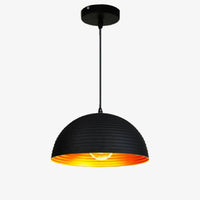 Suspension design demi-boule rayée Cover