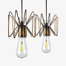 Suspension design dorée à LED ajustable Classic Retro
