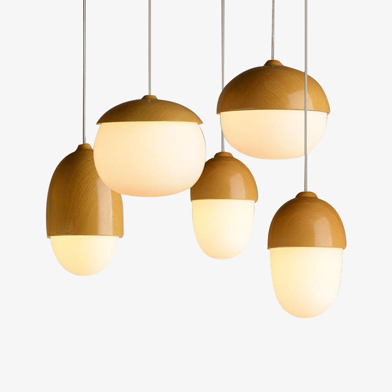 Metal design pendant light of different shape